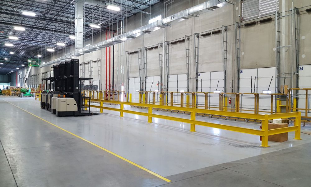 Geodis warehouse interior view of loading area