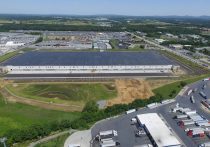 aerial view of liberty warehouse exterior