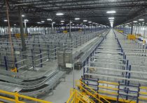 interior of an automated warehouse