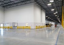 Piscataway warehouse interior with loading doors and forklift