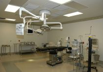 Interior of an operating room at a healthcare facility