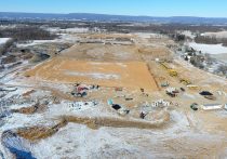 Ritner Highway Construction of Pad in Winter