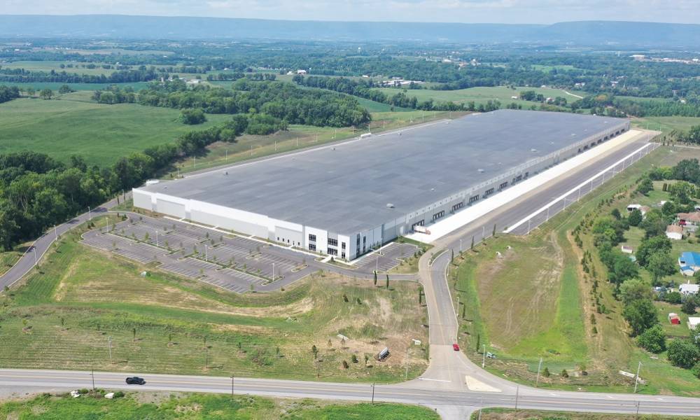 Ritner Warehouse Aerial with Countryside