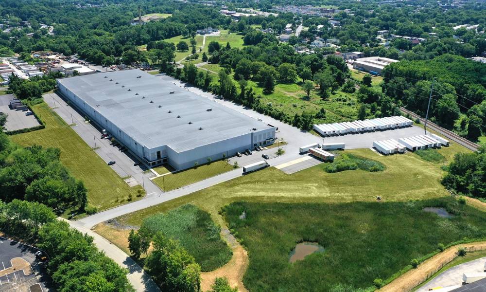 103 Commerce - aerial wide shot of warehouse with surrounding area included