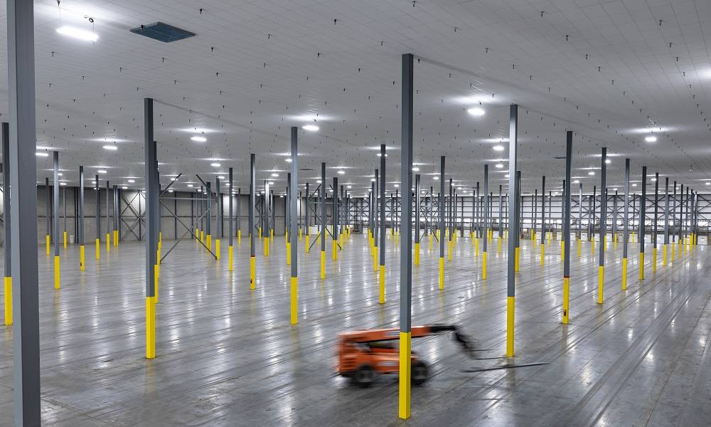 Interior Warehouse with Drop Ceiling
