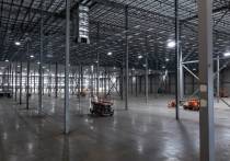 warehouse drop ceiling under construction