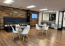 open concept lunch room