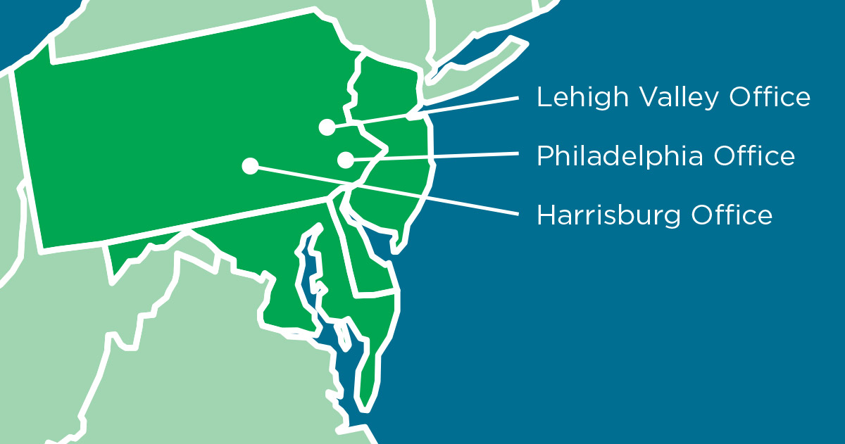 Penntex Regions Served Map