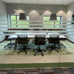 conference room view through glass wall