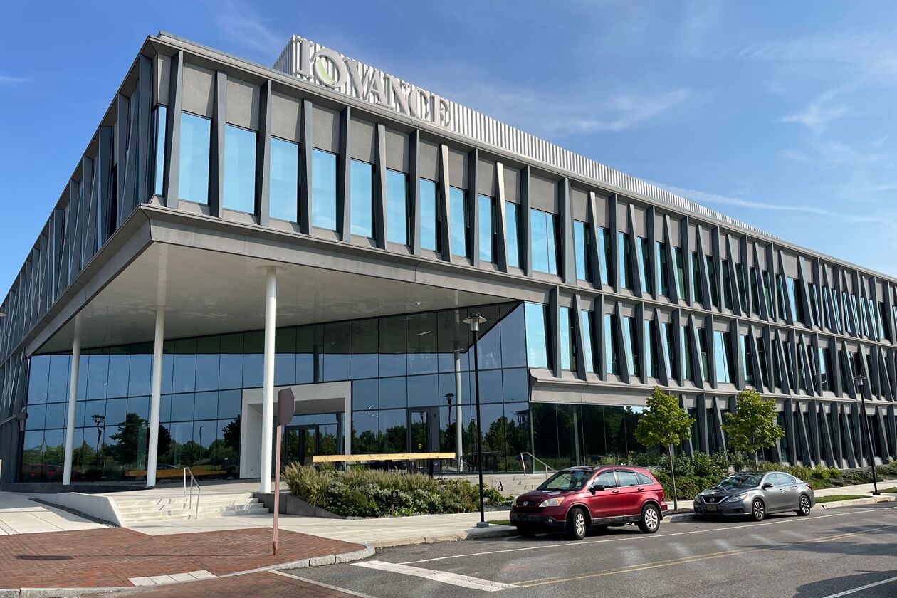 Iovance building exterior side view