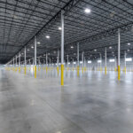 large scale warehouse interior open view