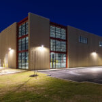view of warehouse with window wall entrance
