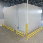 refrigerated space in a warehouse