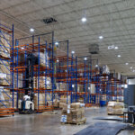 interior warehouse with racking in view and equipment