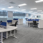 multiple cubicle spaces