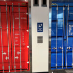 unique elevator doors from cube container