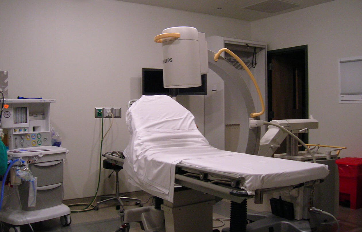 surgical room with medical equipment