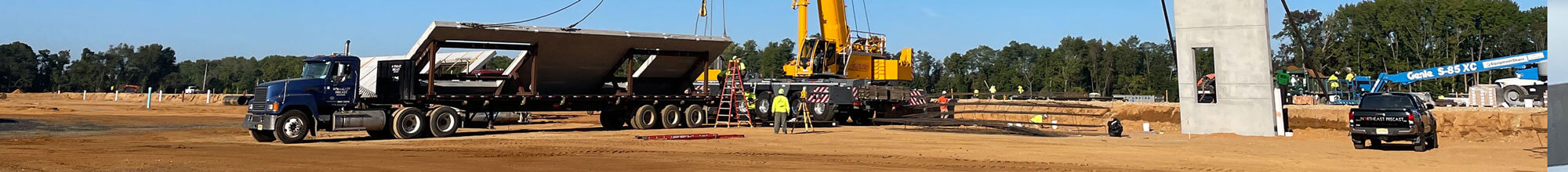 worksite with large flatbead truck experience