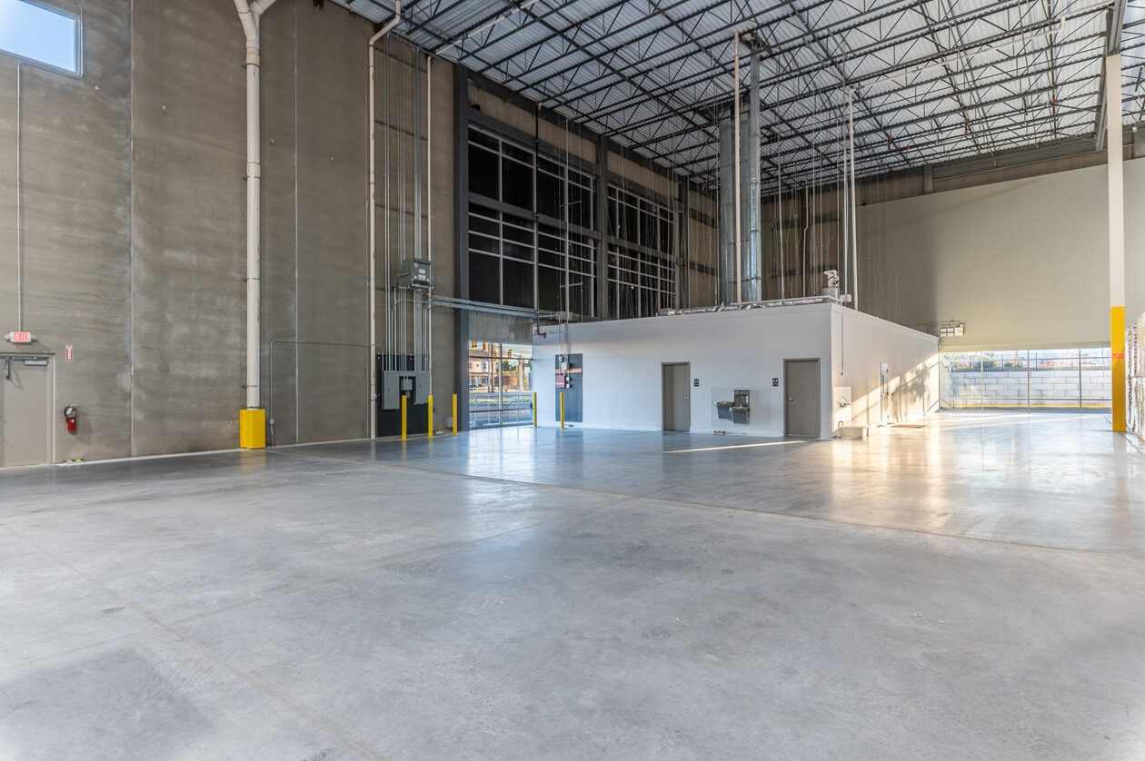 shipping office inside a warehouse