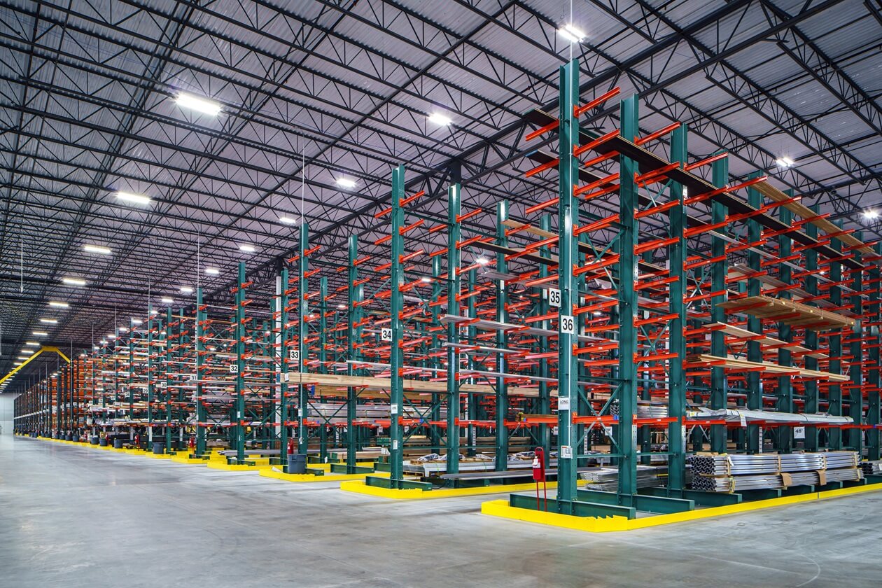 Codorus Creek Warehouse interior Racking View